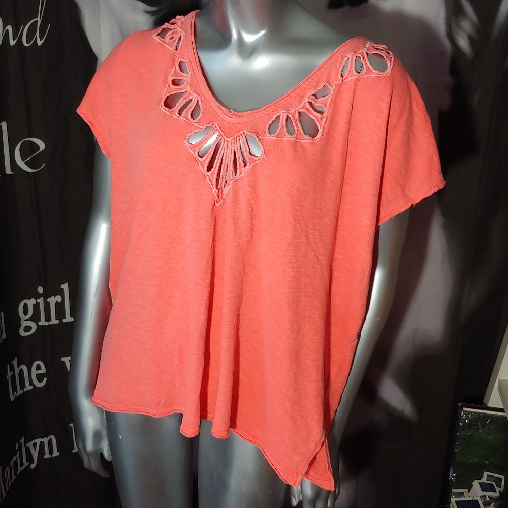 Free People Coral top